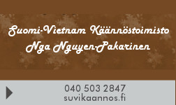 Suomi-Vietnam käännöstoimisto Nga Nguyen-Pakarinen logo